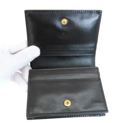 Pre-owned Gucci Black Leather Wallet (bi-fold) ()
