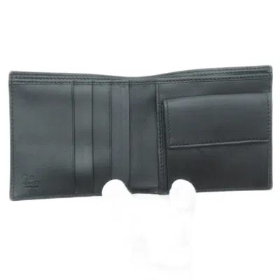 Pre-owned Gucci Black Leather Wallet (bi-fold) ()