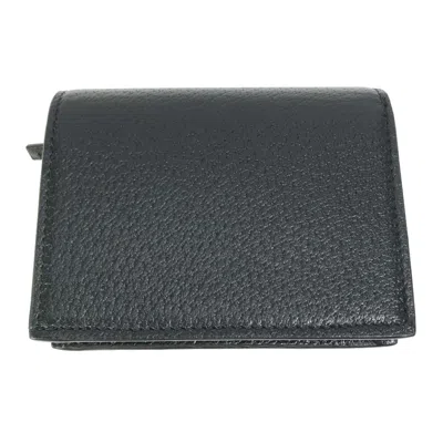 Pre-owned Gucci Black Leather Wallet (bi-fold) ()
