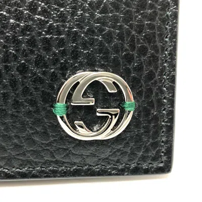 Pre-owned Gucci Black Leather Wallet (bi-fold) ()