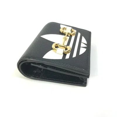 Pre-owned Gucci Black Leather Wallet (bi-fold) ()