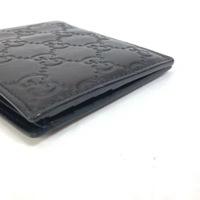 Pre-owned Gucci Black Leather Wallet (bi-fold) ()