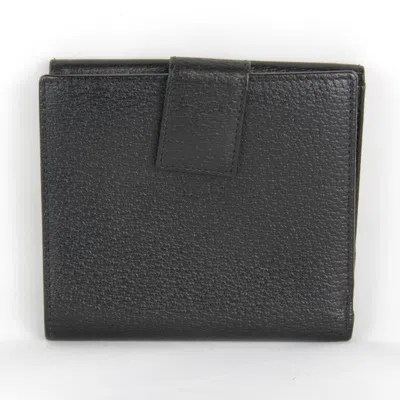Pre-owned Gucci Black Leather Wallet (bi-fold) ()