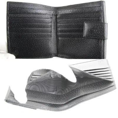 Pre-owned Gucci Black Leather Wallet (bi-fold) ()