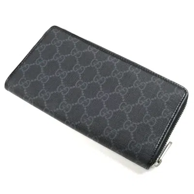 Pre-owned Gucci Black Long Wallet (bi-fold) ()