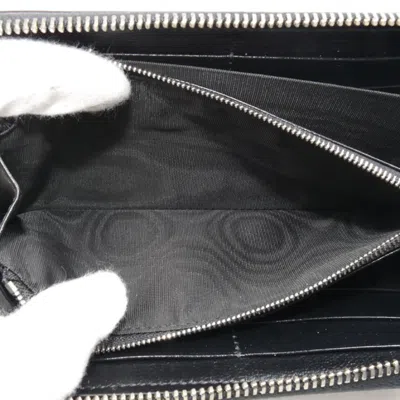 Pre-owned Gucci Black Long Wallet (bi-fold) ()