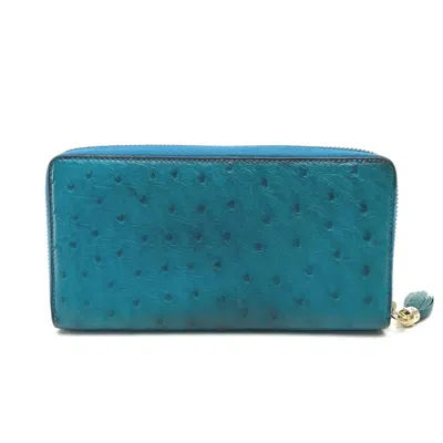 Pre-owned Gucci Blue Other Long Wallet (bi-fold) ()