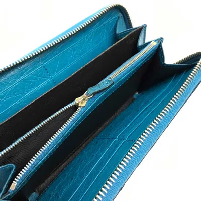 Pre-owned Gucci Blue Other Long Wallet (bi-fold) ()