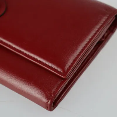 Pre-owned Gucci Bordeaux Red Color Wallet (bi-fold) () In Bordeaux, Red Color