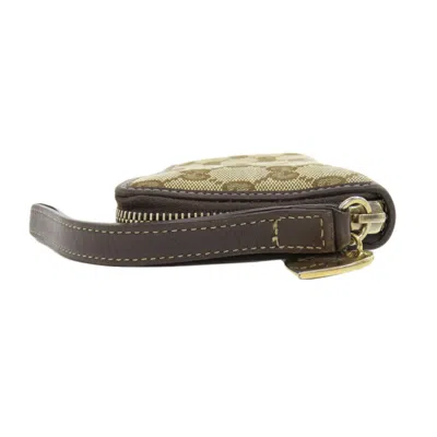 Pre-owned Gucci Brown Canvas Long Wallet (bi-fold) ()