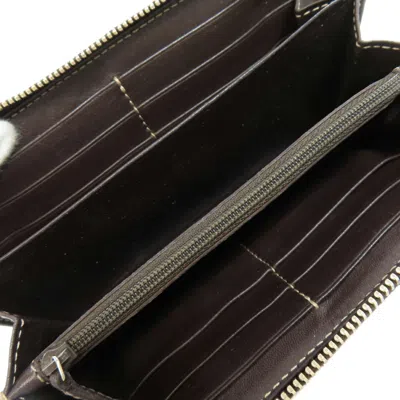 Pre-owned Gucci Brown Canvas Long Wallet (bi-fold) ()