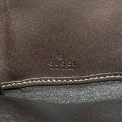 Pre-owned Gucci Brown Canvas Long Wallet (bi-fold) ()