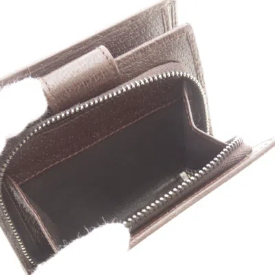 Pre-owned Gucci Brown Canvas Leather Wallet (bi-fold) ()