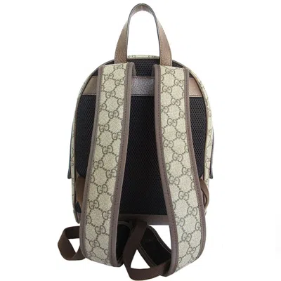 Pre-owned Gucci Brown Gg Supreme Backpack ()