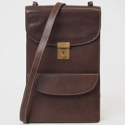 Pre-owned Gucci Brown Leather Shoulder Bag ()