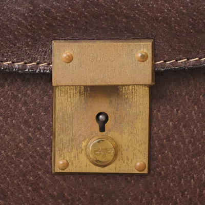Pre-owned Gucci Brown Leather Shoulder Bag ()