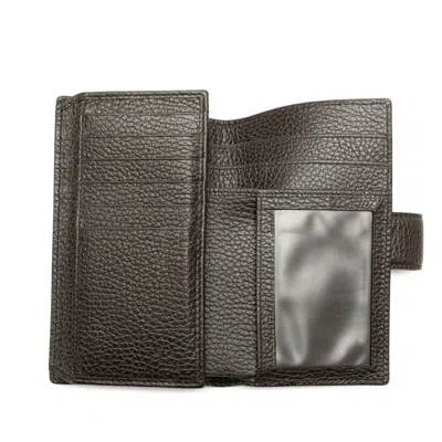 Pre-owned Gucci Brown Leather Wallet (bi-fold) ()