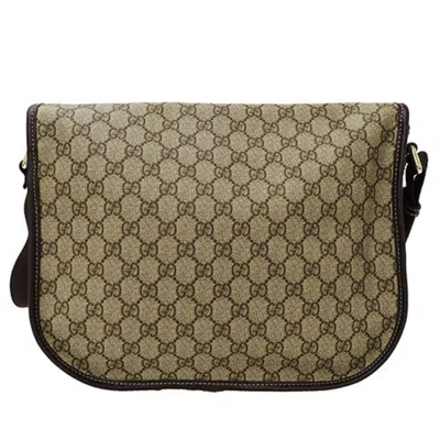 Pre-owned Gucci Brown Pvc Messenger Bag Shoulder Bag ()