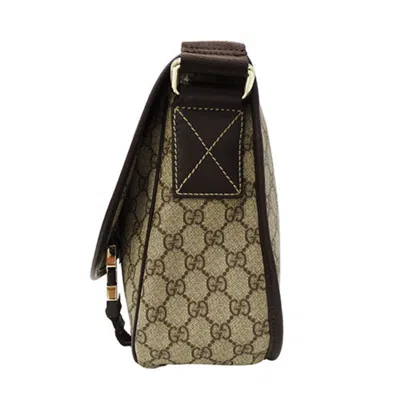 Pre-owned Gucci Brown Pvc Messenger Bag Shoulder Bag ()