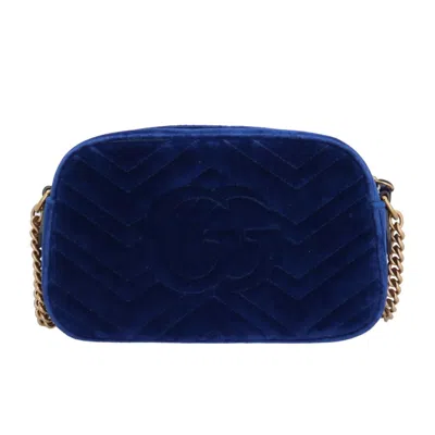 Pre-owned Gucci Daily Blue Shoulder Bag ()