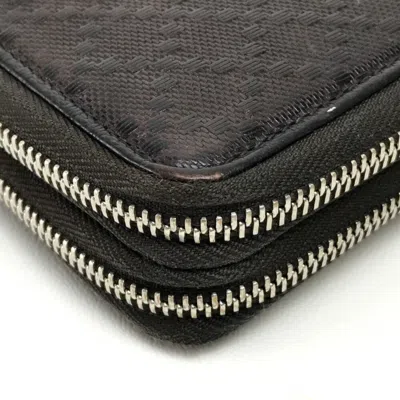 Pre-owned Gucci Dark Brown Leather Long Wallet (bi-fold) ()