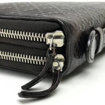 Pre-owned Gucci Dark Brown Leather Long Wallet (bi-fold) ()