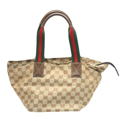 Pre-owned Gucci Gg Canvas Beige Gg Canvas Handbag Tote Bag ()
