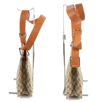 Pre-owned Gucci Gg Canvas Beige Gg Canvas Shoulder Bag ()