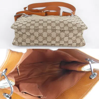 Pre-owned Gucci Gg Canvas Beige Gg Canvas Shoulder Bag ()