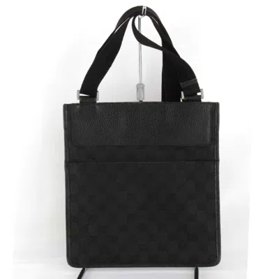 Pre-owned Gucci Gg Canvas Black Gg Canvas Shoulder Bag ()