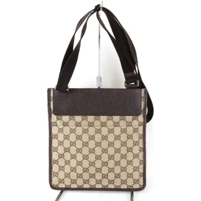 Pre-owned Gucci Gg Canvas Brown Gg Canvas Shoulder Bag ()