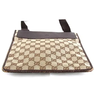 Pre-owned Gucci Gg Canvas Brown Gg Canvas Shoulder Bag ()