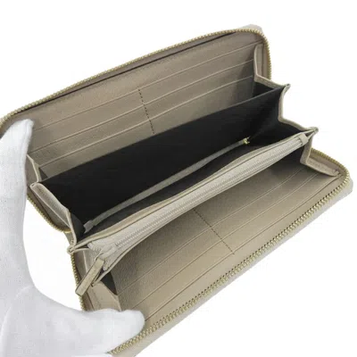 Pre-owned Gucci Gg Supreme Beige Gg Supreme Wallet (bi-fold) ()