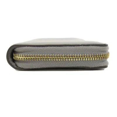 Pre-owned Gucci Gray Leather Long Wallet (bi-fold) ()