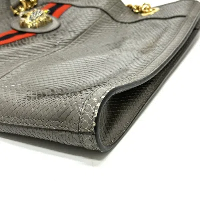 Pre-owned Gucci Gray Leather Tote Bag ()