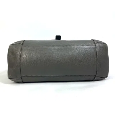 Pre-owned Gucci Gray Leather Tote Bag ()