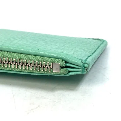 Pre-owned Gucci Green Leather Coin Purse/coin Case ()