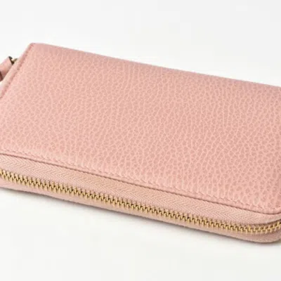 Pre-owned Gucci Light Pink Leather Wallet (bi-fold) ()