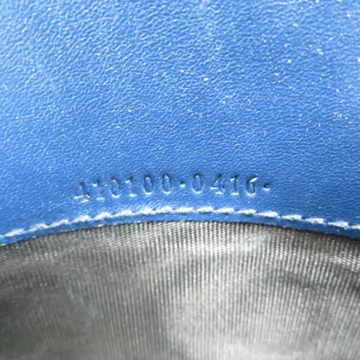 Pre-owned Gucci Navy Leather Long Wallet (bi-fold) ()