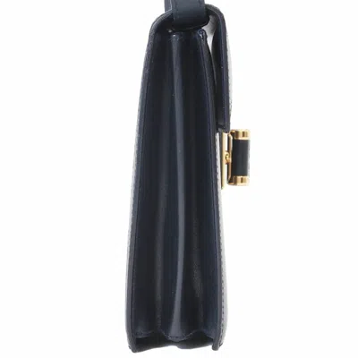 Pre-owned Gucci Navy Leather Shoulder Bag ()