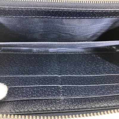 Pre-owned Gucci Navy Other Long Wallet (bi-fold) ()