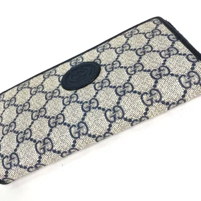 Pre-owned Gucci Navy Other Long Wallet (bi-fold) ()