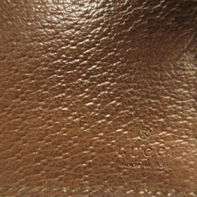 Pre-owned Gucci Ophidia Beige Brown Gg Canvas Leather Coin Purse/coin Case ()