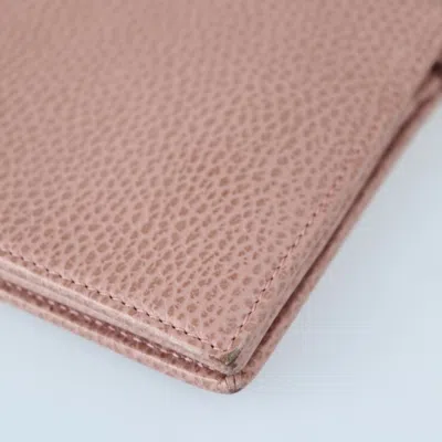 Pre-owned Gucci Pink Chain/shoulder Wallet ()