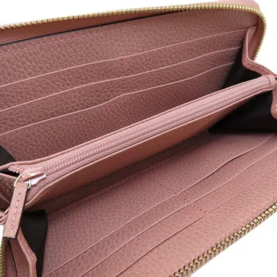 Pre-owned Gucci Pink Leather Coin Purse/coin Case ()