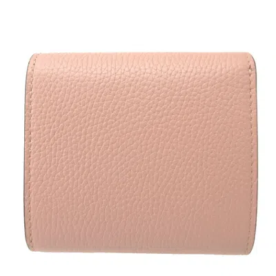 Pre-owned Gucci Pink Leather Wallet (bi-fold) ()