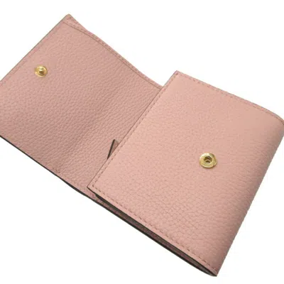 Pre-owned Gucci Pink Leather Wallet (bi-fold) ()