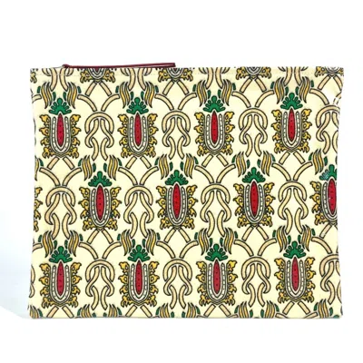 Pre-owned Gucci Red Color Coated Canvas Clutch Bag Pouch ()