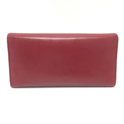 Pre-owned Gucci Red Leather Wallet (bi-fold) ()