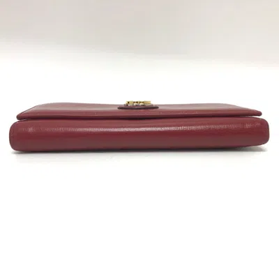 Pre-owned Gucci Red Leather Wallet (bi-fold) ()
